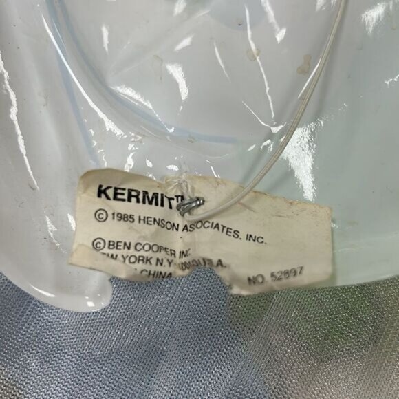 Vintage Baby Kermit Costume With Mask - 1980s Kids - Polyester - Picture 10 of 10